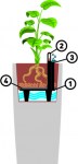 Self watering vector with numbers_TETRA